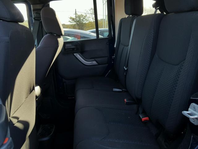 1C4BJWDG7DL521513 - 2013 JEEP WRANGLER U BLUE photo 6