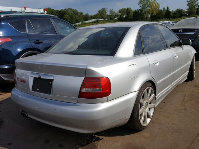 WAURD68D81A137749 - 2001 AUDI S4 2.7 QUA SILVER photo 4