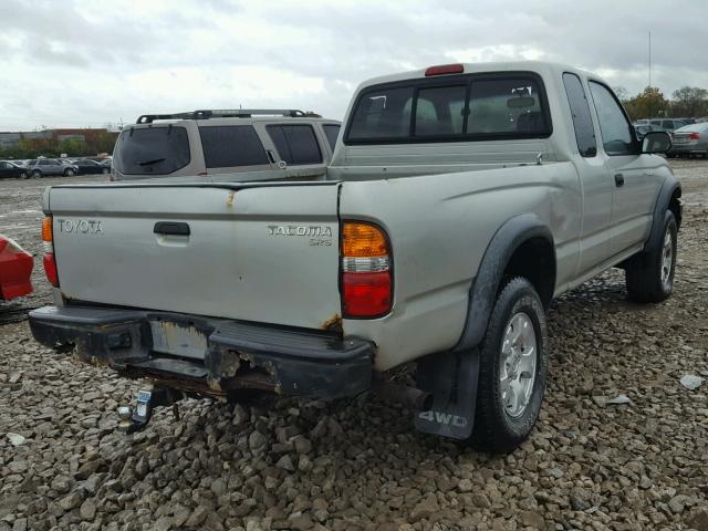 5TEWM72N82Z097063 - 2002 TOYOTA TACOMA SILVER photo 4