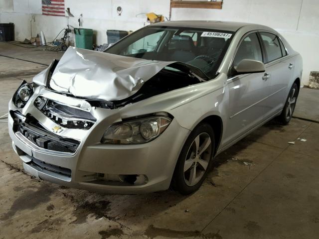 1G1ZC5EU2BF392771 - 2011 CHEVROLET MALIBU SILVER photo 2