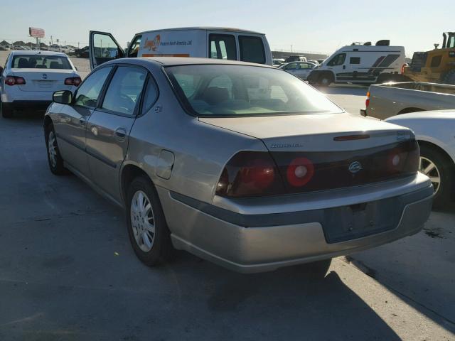 2G1WF52E929230698 - 2002 CHEVROLET IMPALA GOLD photo 3