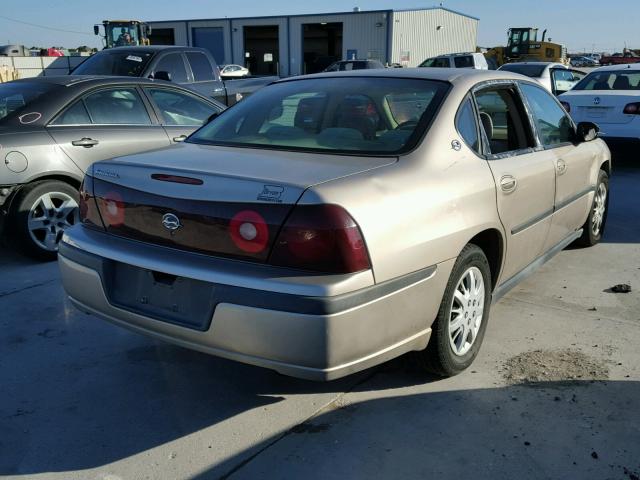 2G1WF52E929230698 - 2002 CHEVROLET IMPALA GOLD photo 4