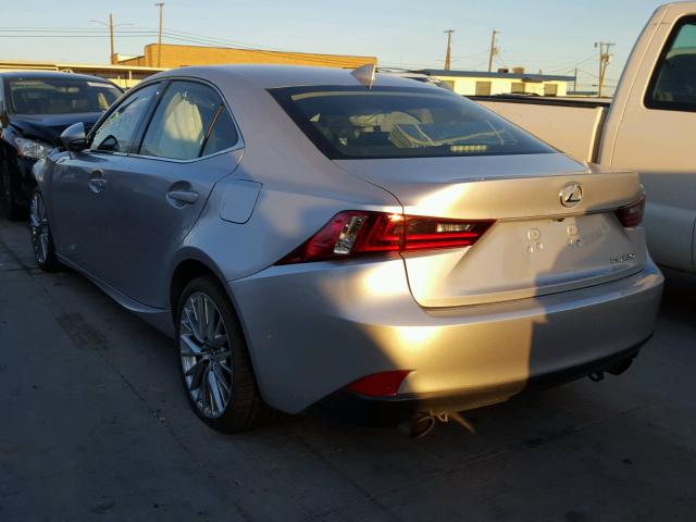 JTHBF1D23E5013228 - 2014 LEXUS IS 250 SILVER photo 3