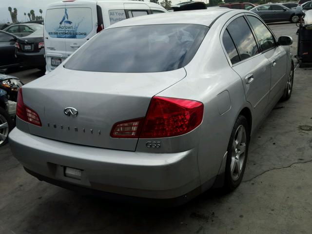 JNKCV51E84M604432 - 2004 INFINITI G35 SILVER photo 4