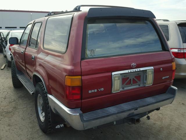 JT3VN39W0P0128852 - 1993 TOYOTA 4RUNNER VN RED photo 3