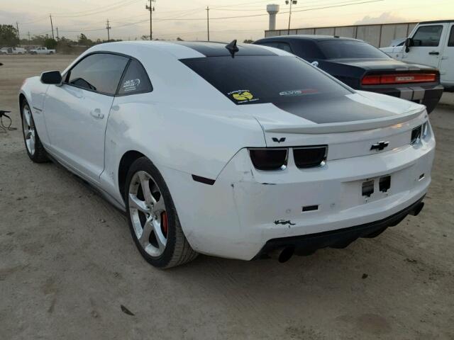 2G1FT1EW4A9160807 - 2010 CHEVROLET CAMARO SS WHITE photo 3