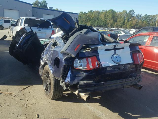 1ZVBP8CH1A5149121 - 2010 FORD MUSTANG GT BLUE photo 3