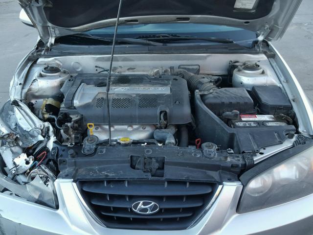 KMHDN46D25U030682 - 2005 HYUNDAI ELANTRA GL SILVER photo 7