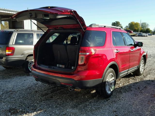 1FM5K7D88EGA74902 - 2014 FORD EXPLORER X MAROON photo 4