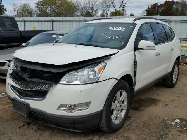 1GNKVGED8BJ292032 - 2011 CHEVROLET TRAVERSE WHITE photo 2