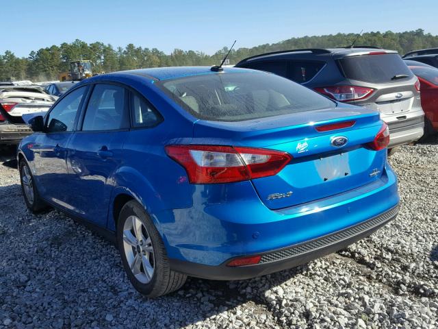 1FADP3F26DL294568 - 2013 FORD FOCUS SE BLUE photo 3