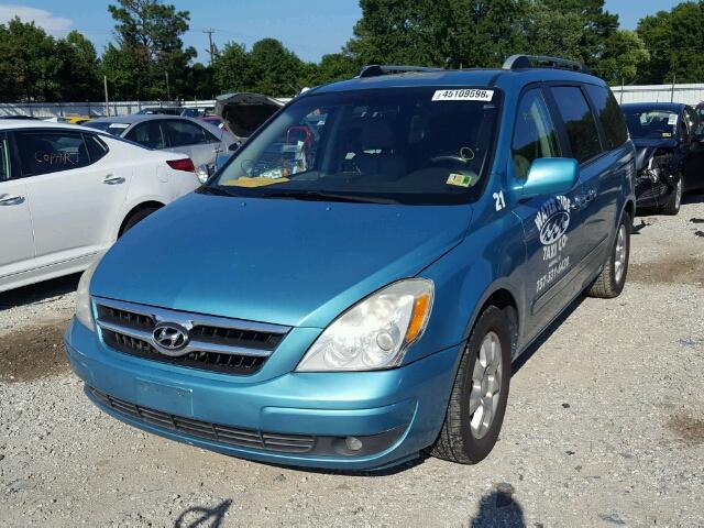 KNDMC233876017601 - 2007 HYUNDAI ENTOURAGE BLUE photo 2