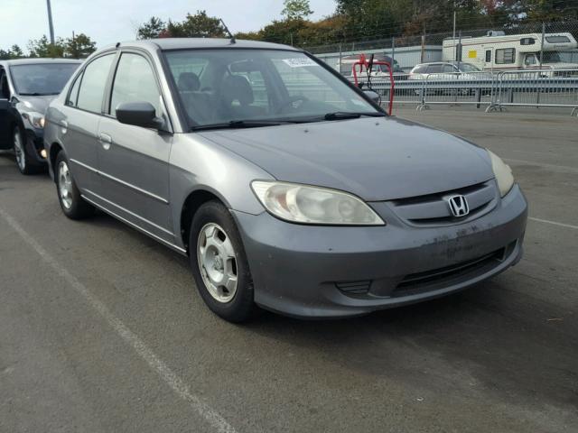 JHMES96655S007228 - 2005 HONDA CIVIC HYBR GRAY photo 1