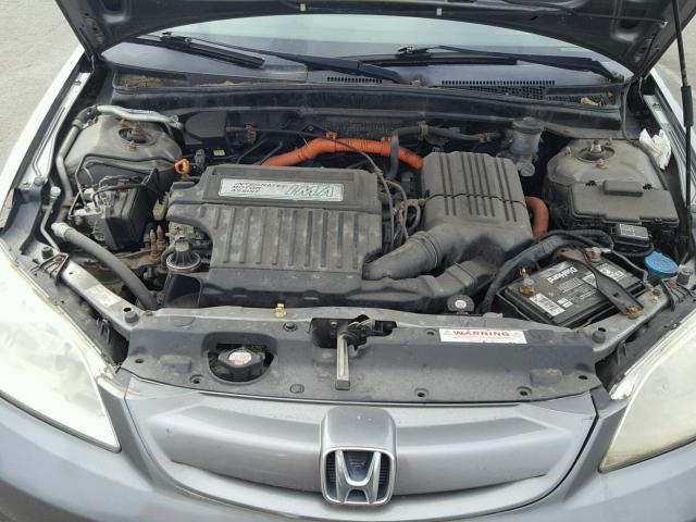 JHMES96655S007228 - 2005 HONDA CIVIC HYBR GRAY photo 7