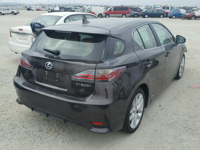 JTHKD5BH2F2223472 - 2015 LEXUS CT 200 BROWN photo 4