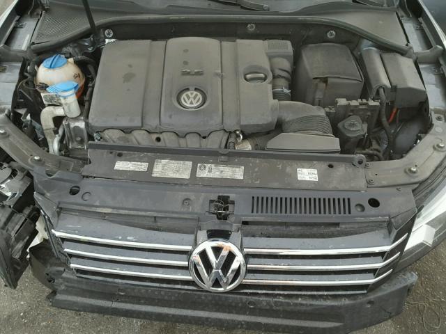 1VWBP7A32DC100060 - 2013 VOLKSWAGEN PASSAT SE GRAY photo 7