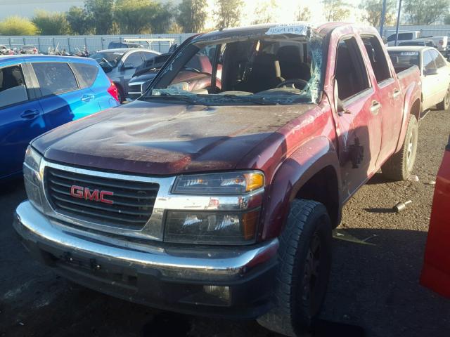 1GTDS33E488191570 - 2008 GMC CANYON MAROON photo 2