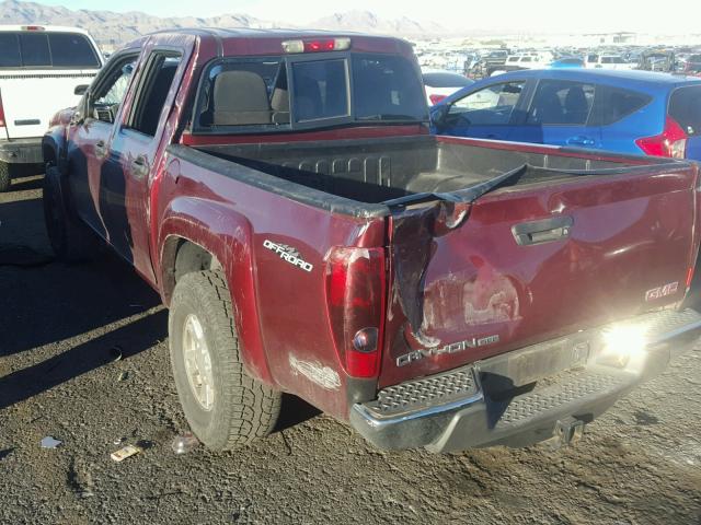 1GTDS33E488191570 - 2008 GMC CANYON MAROON photo 3