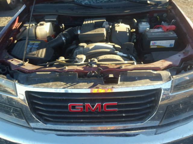 1GTDS33E488191570 - 2008 GMC CANYON MAROON photo 7