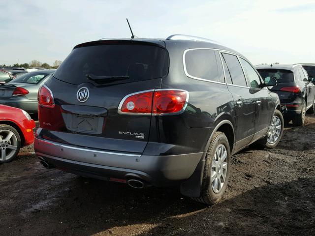 5GAKVBED5BJ165008 - 2011 BUICK ENCLAVE BLACK photo 4