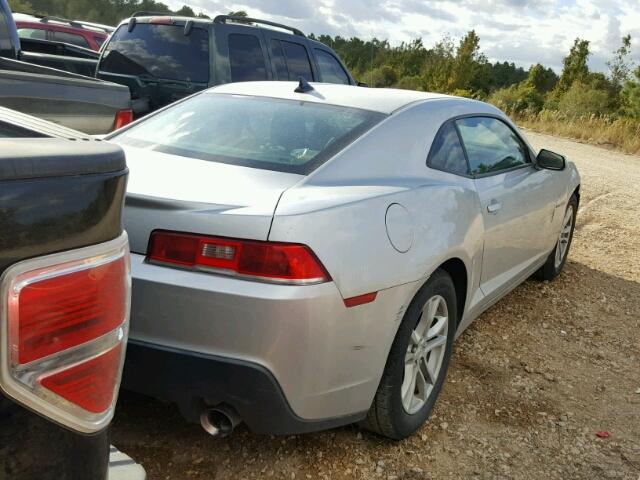 2G1FB1E37F9285431 - 2015 CHEVROLET CAMARO LS SILVER photo 4