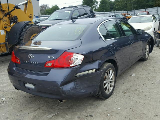 JNKCV61F99M359467 - 2009 INFINITI G37 BLUE photo 4