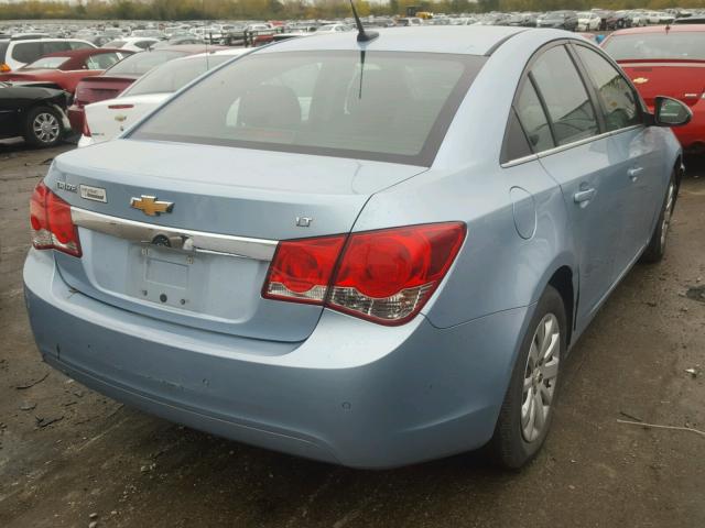 1G1PF5S9XB7236437 - 2011 CHEVROLET CRUZE LT BLUE photo 4