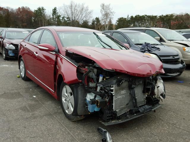 KMHEC4A44CA022647 - 2012 HYUNDAI SONATA RED photo 1