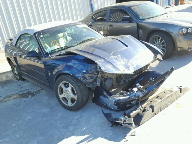 1FAFP44443F390618 - 2003 FORD MUSTANG BLUE photo 1