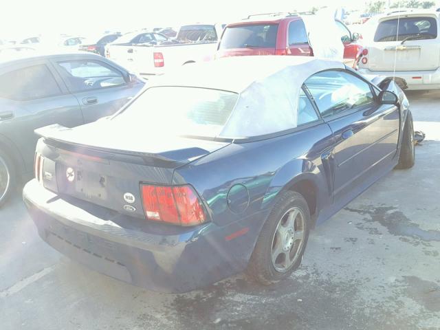 1FAFP44443F390618 - 2003 FORD MUSTANG BLUE photo 4