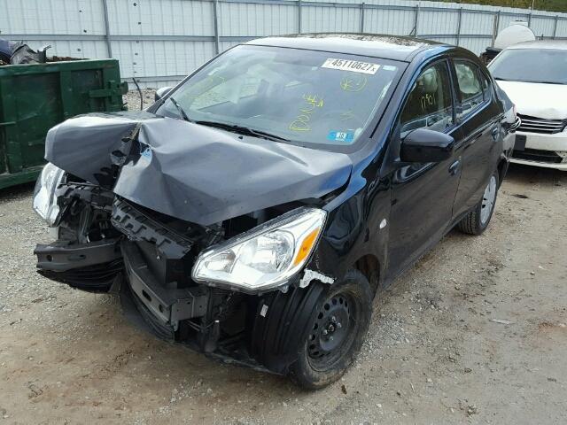 ML32F3FJ7HHF10132 - 2017 MITSUBISHI MIRAGE G4 BLACK photo 2