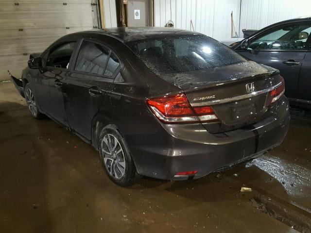 2HGFB2F85EH548402 - 2014 HONDA CIVIC EX BROWN photo 3