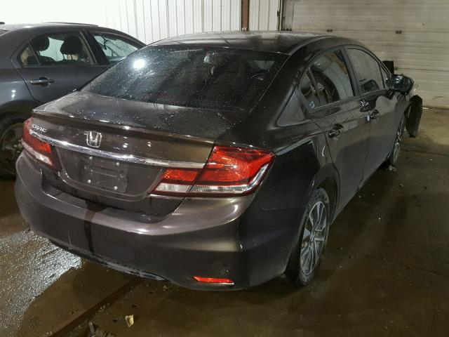 2HGFB2F85EH548402 - 2014 HONDA CIVIC EX ყავისფერი ფოტო 4