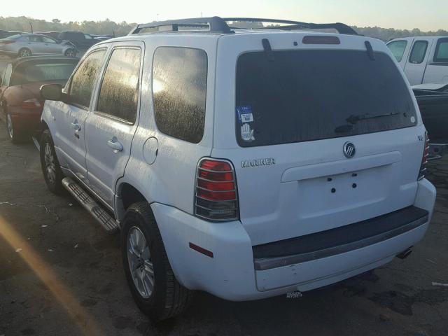 4M2YU811X7KJ05733 - 2007 MERCURY MARINER WHITE photo 3