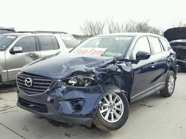 JM3KE2CY7G0885502 - 2016 MAZDA CX-5 TOURI BLUE photo 2