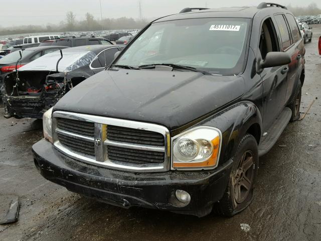 1D4HB48N64F102719 - 2004 DODGE DURANGO SL BLACK photo 2