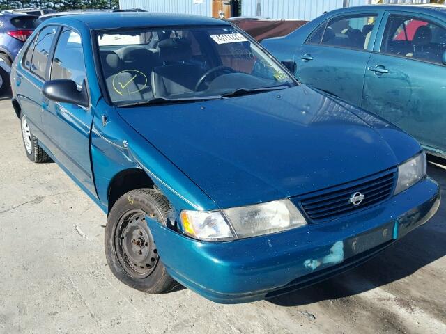 1N4AB41D1TC711383 - 1996 NISSAN SENTRA E GREEN photo 1