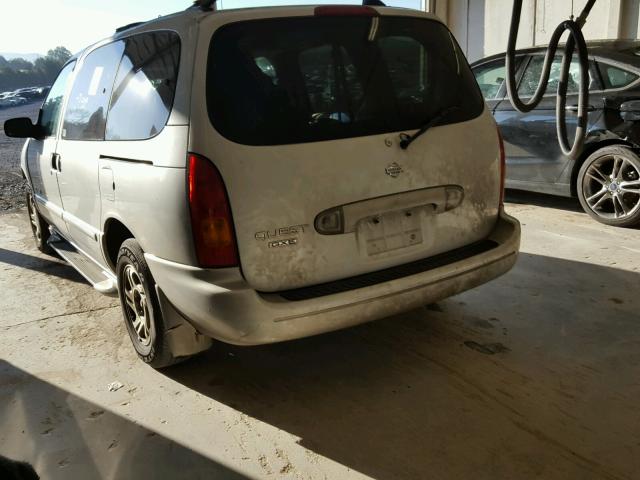 4N2XN11T8YD835621 - 2000 NISSAN QUEST SE SILVER photo 3