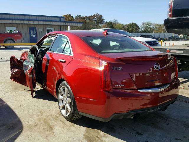 1G6AB5S30E0134701 - 2014 CADILLAC ATS LUXURY RED photo 3