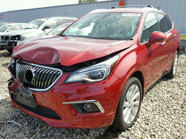 LRBFXESX9HD099675 - 2017 BUICK ENVISION P RED photo 2