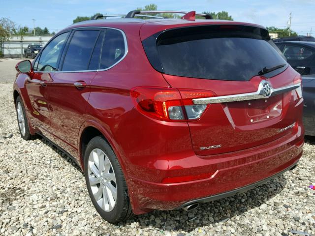 LRBFXESX9HD099675 - 2017 BUICK ENVISION P RED photo 3