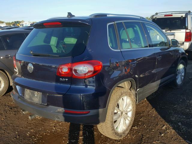 WVGAV7AX1BW547803 - 2011 VOLKSWAGEN TIGUAN S BLUE photo 4