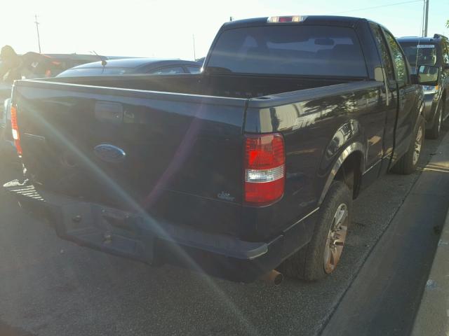 1FTRF12W18KD46698 - 2008 FORD F150 BLACK photo 4