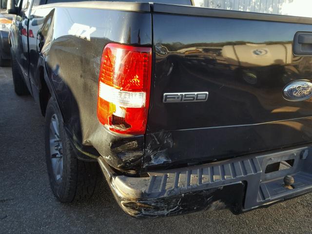 1FTRF12W18KD46698 - 2008 FORD F150 BLACK photo 9