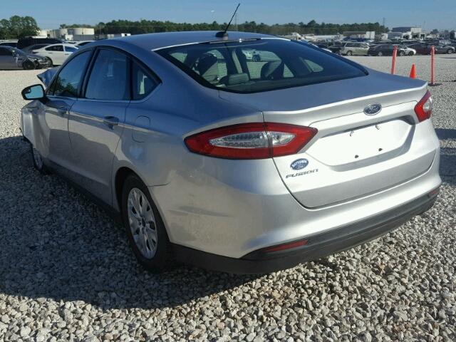 1FA6P0G70E5395693 - 2014 FORD FUSION SILVER photo 3