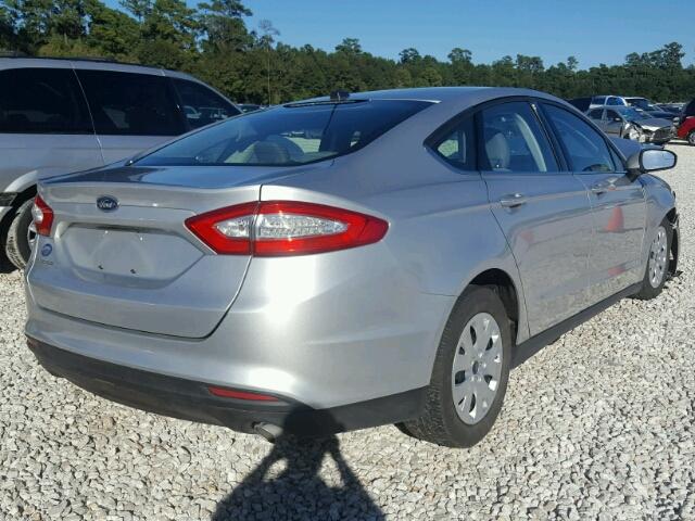 1FA6P0G70E5395693 - 2014 FORD FUSION SILVER photo 4