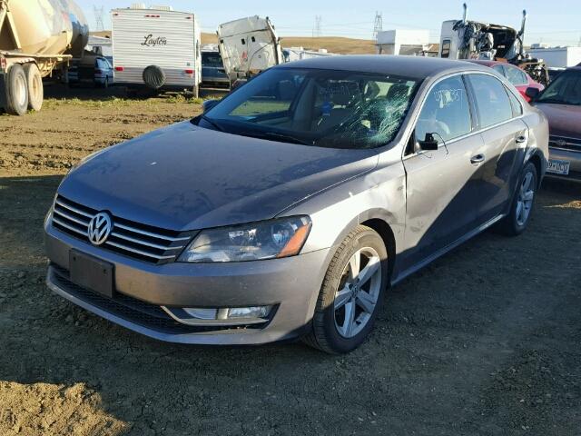 1VWAT7A35FC119194 - 2015 VOLKSWAGEN PASSAT S ნაცრისფერი ფოტო 2