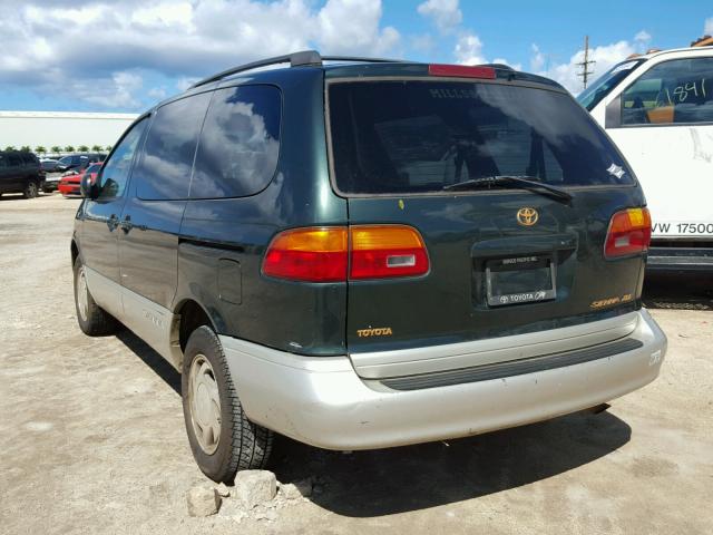 4T3ZF13C5YU184487 - 2000 TOYOTA SIENNA LE GREEN photo 3