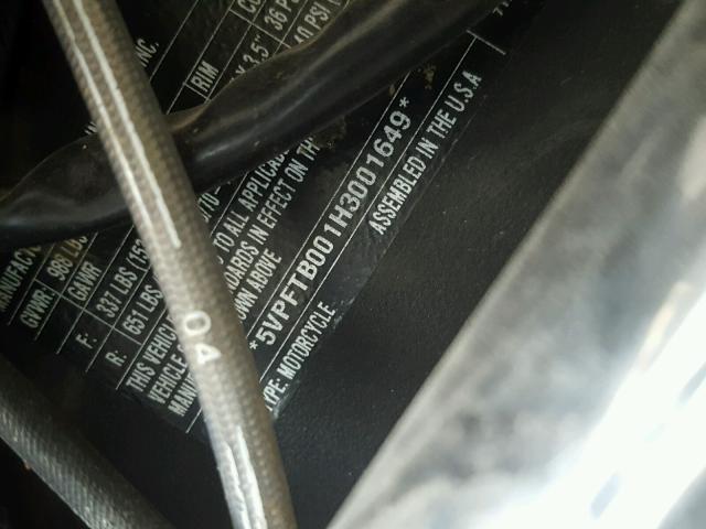 5VPFTB001H3001649 - 2017 VICTORY MOTORCYCLES OCTANE 灰色 照片 10