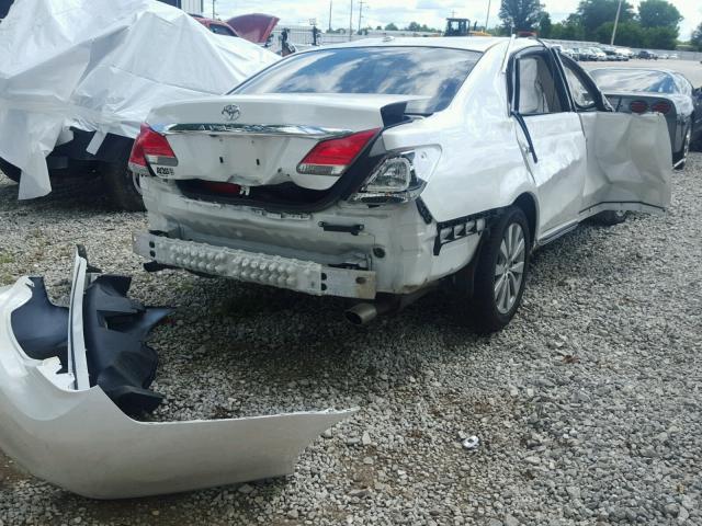 4T1BK3DB1BU392235 - 2011 TOYOTA AVALON BAS WHITE photo 4